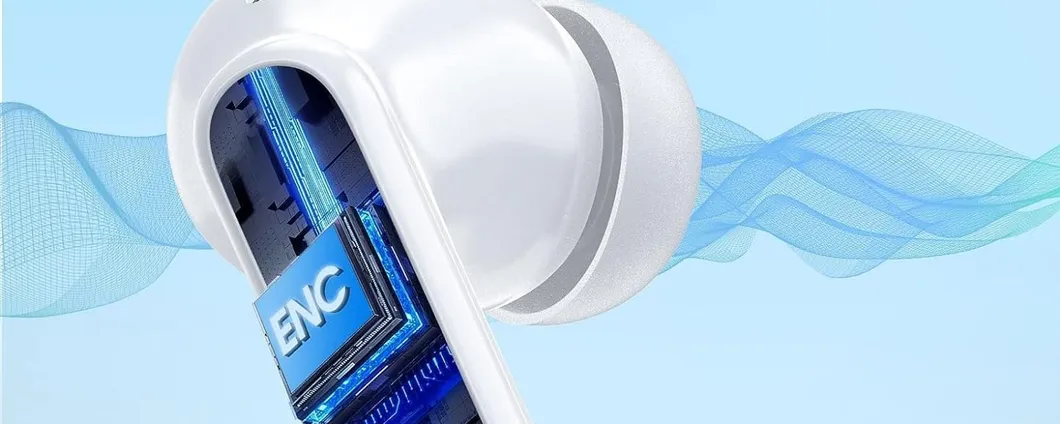 Cuffie Bluetooth 5.3 con cancellazione del rumore e display a LED a meno di 20 euro su Amazon