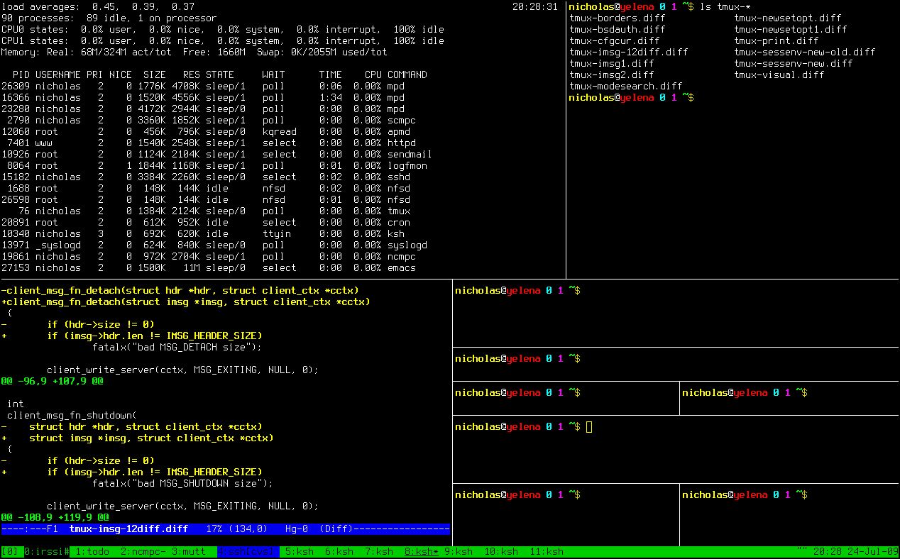 tmux vs iterm2 tmux vs iterm2