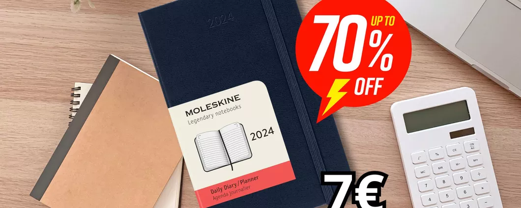 REGALATA: Moleskine Agenda al 70% IN MENO e la paghi solo 7€ su Amazon!