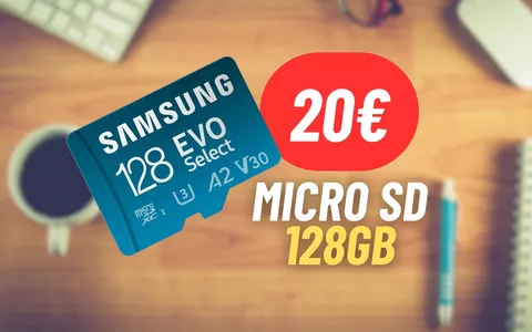Aggiungi 128GB di memoria con la Micro SD Samsung a 20€