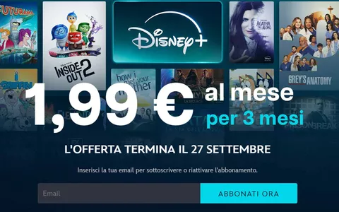 Disney+ ha rilanciato la promozione a 1,99 euro al mese per 3 mesi