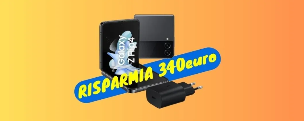 Su Amazon Samsung Galaxy Z Flip4 TI COSTA 340 euro IN MENO! Scoprilo ora.