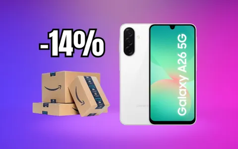 Samsung Galaxy A26: display super AMOLED e batteria da 5.000mAh, MAXI SCONTO Amazon