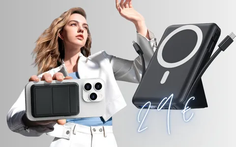 Dispositivi sempre carichi senza cavi con questo Power Bank a prezzo SCONTATO