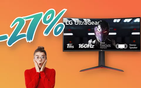 SCONTO PAZZESCO sul monitor da gaming LG UltraGear QHD da 34