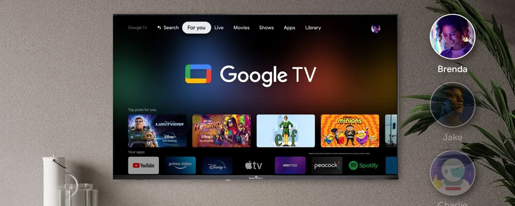 Google TV: il nuovo pannello 