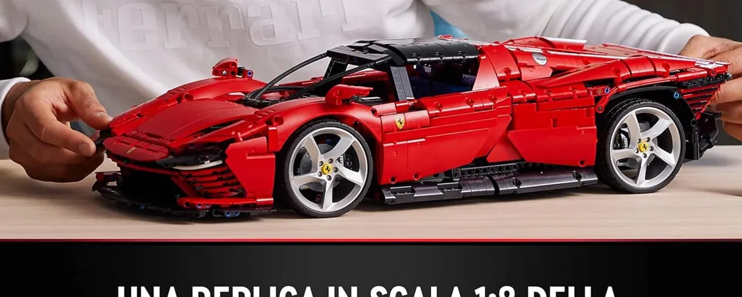 Modellino LEGO Technic Ferrari Daytona SP3 in scala 1 a 8 in promo su Amazon