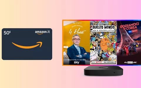 Sky ti regala Netflix, lo sport e un buono Amazon da 50 euro