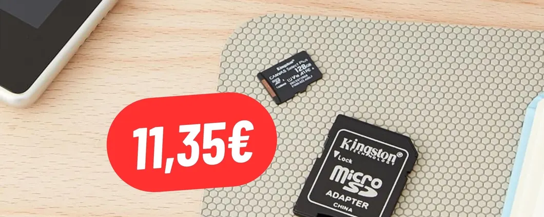 Risparmia il 37% sulla microSD Kingston da 128GB su Amazon: PREZZO FOLLE