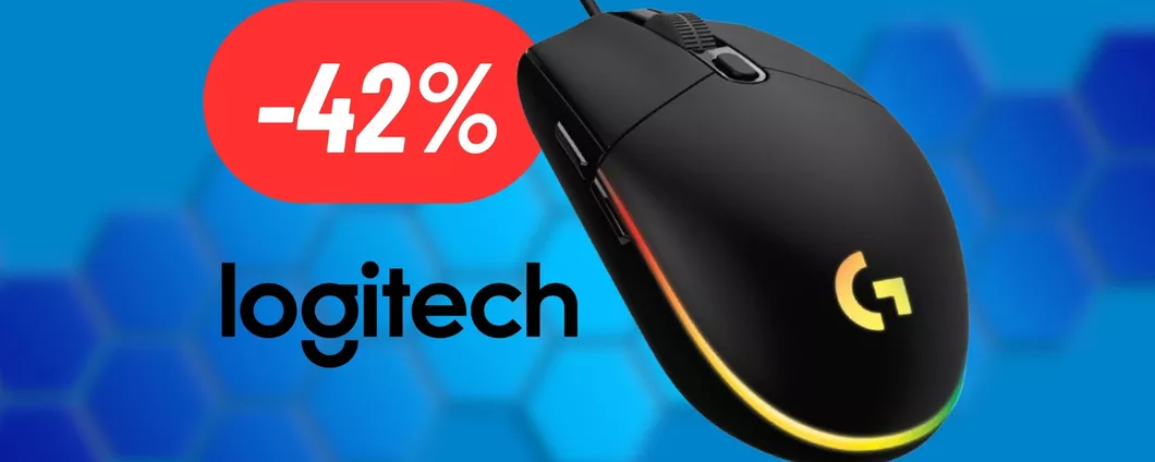 Mouse Logitech da gaming per giocare al massimo livello: SCONTO DEL 42%