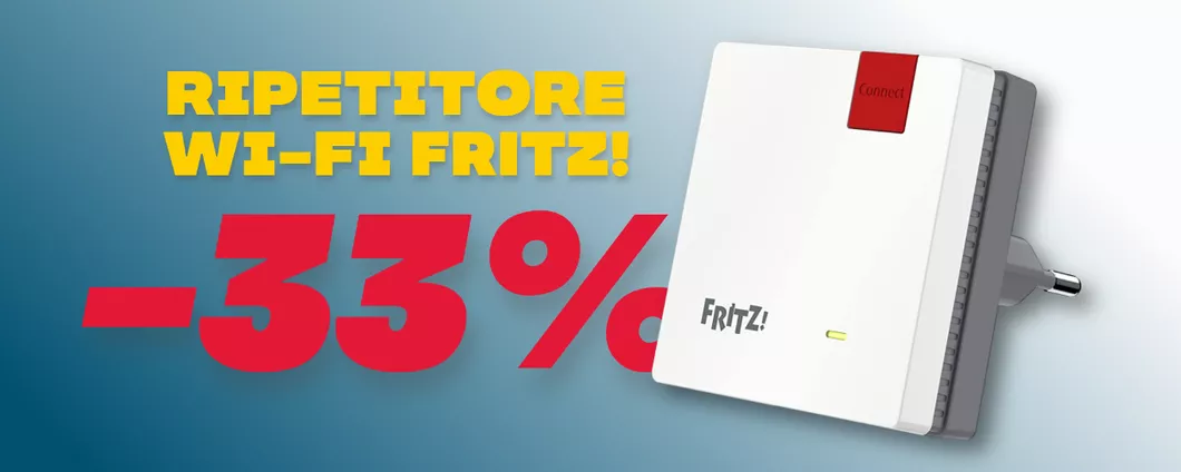 Ripetitore Wi-Fi FRITZ!Repeater 600 SCONTATO del 33% su Amazon