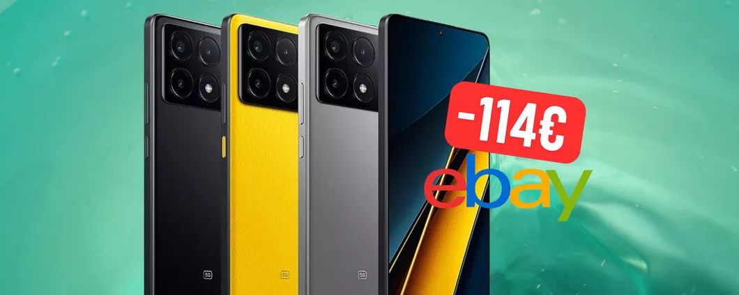 Sconto di 114€ sul mitico POCO X6 Pro da 256GB, solo su eBay