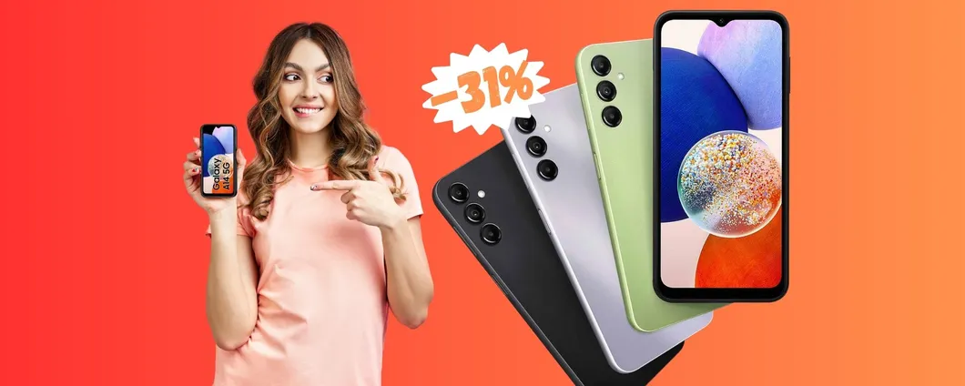 Samsung Galaxy A14: il piccolo mostro a prezzo WOW (-31%)