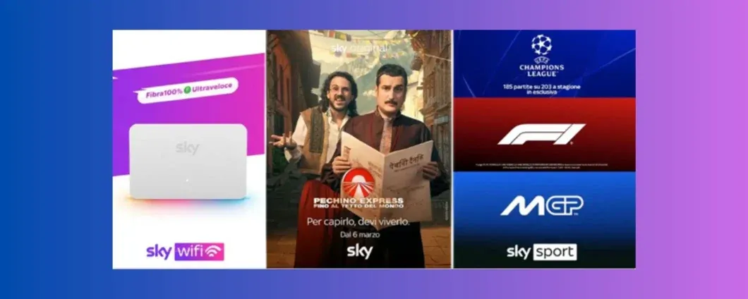 Sky Wifi + Sport + TV a 35,80€ invece di 81,80€: scopri l'offerta
