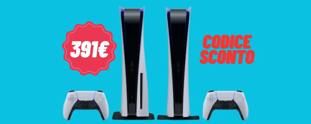 PREZZO SHOCK: PS5 a meno di 400€ con il CODICE SCONTO
