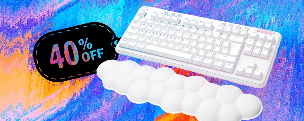 La tastiera wireless da Gaming Logitech G715 con poggiapolsi è al 40%