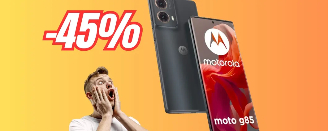 Fotocamera da 50MP e batteria da 5000mAh: Motorola G85 è il BEST BUY di oggi
