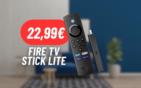 TV SMART e ACCESSO A TUTTE LE APP con la Fire TV Stick Lite in promo a 22,99€!