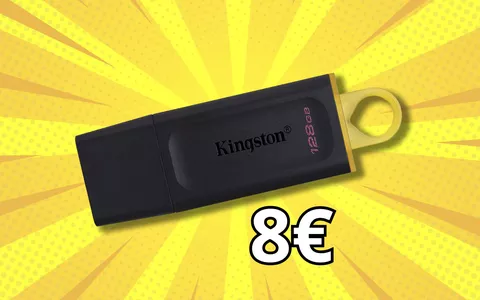 PREZZO REGALO: 8€ per la chiavetta USB Kingston da 128GB super veloce!