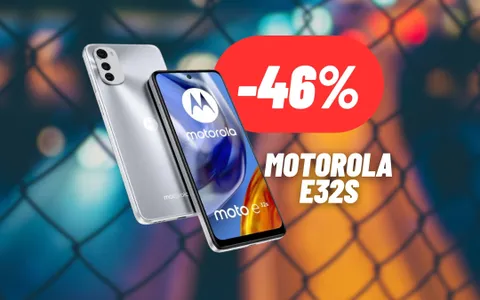 DISINTEGRATO il prezzo di Motorola e32s: Smartphone a MENO DI 100€ (-46%)