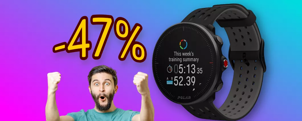 Polar Vantage M2: lo smartwatch per gli sportivi è SCONTATO del 47%