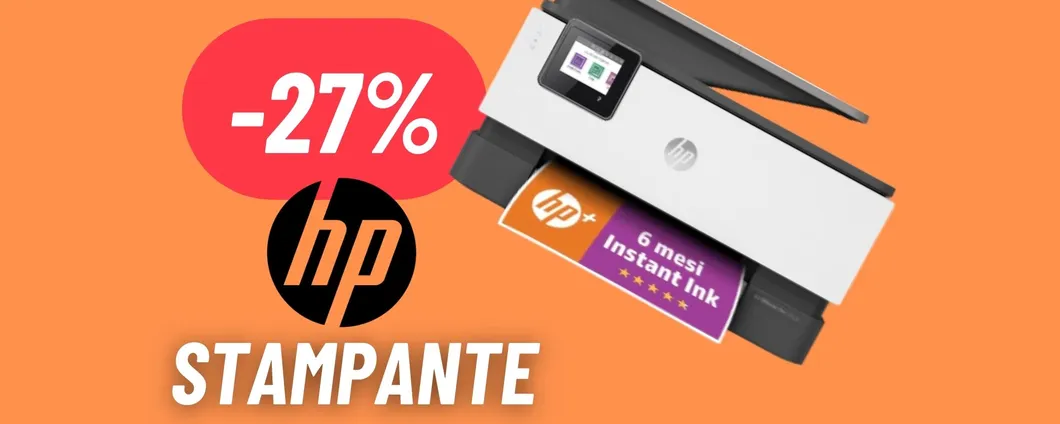 Stampante perfetta per casa e ufficio di HP: LO SCONTO del 27% fa CALARE A PICCO il prezzo