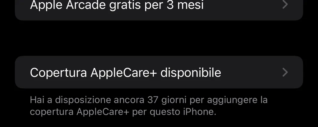 impostazioni iCloud su iOS