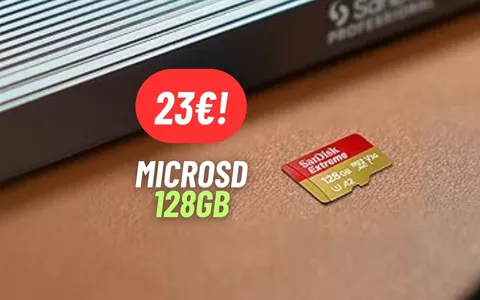 microSD da 128GB con adattatore in MEGA SCONTO su Amazon