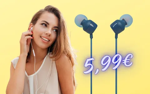 Auricolari JBL T110: qualità audio a soli 5,99 euro su Amazon