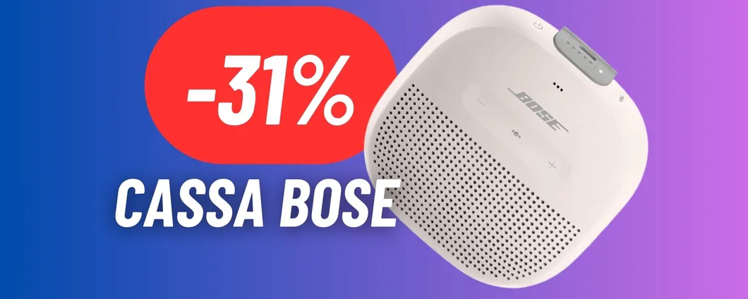 La cassa BOSE impermeabile e adatta ad ogni luogo è IN MAXI OFFERTA