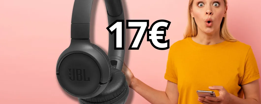 SOLO 17€ per JBL Tune 500 cuffie potentissime ed economiche su Amazon!