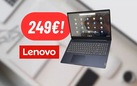 Il Lenovo Ideapad 3 è il Chromebook DEFINITIVO: oggi in OFFERTA su Amazon