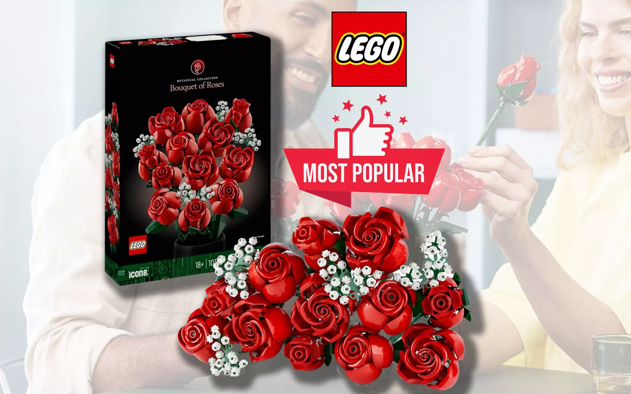 LEGO presenta Bouquet di rose, un nuovo mazzo di fiori talmente