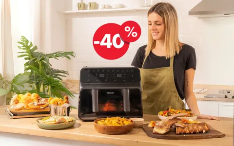 Friggitrice ad aria con DOPPIO CESTELLO a soli 79€: approfitta della promo