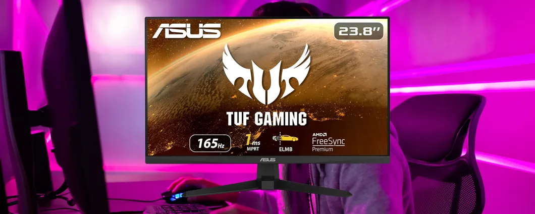 Gioca al massimo della realtà con il monitor ASUS TUF Gaming da 24