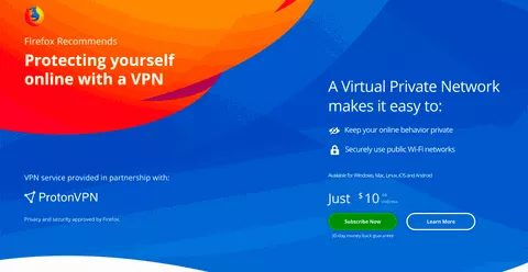Mozilla: test sul nuovo servizio VPN