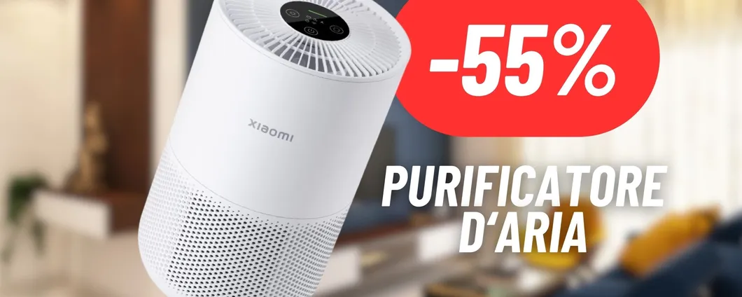 Ambienti più salubri con il purificatore d'aria smart di Xiaomi al 55% di SCONTO