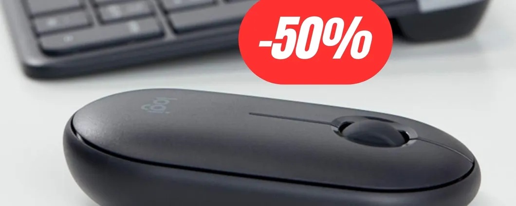 Mouse Logitech Pebble: design ultra sottile, silenzioso e preciso (-50%)