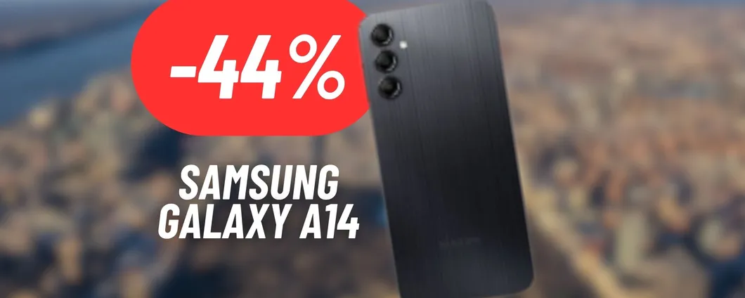 Samsung Galaxy A14: il più venduto su Amazon al 44% di sconto