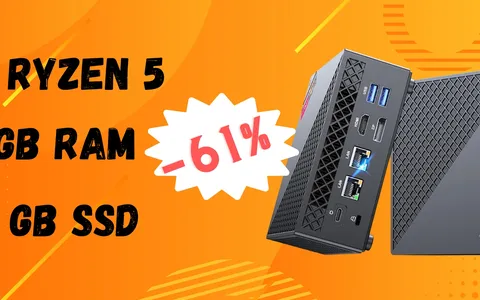 Mini PC MOSTRUOSO con Ryzen 5 in SCONTO del 61%