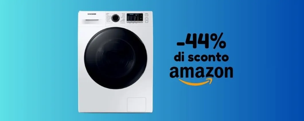 PREZZO OUTLET: lavasciuga Samsung SCONTATA del 44% su Amazon