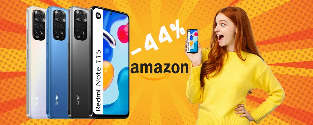 Xiaomi Redmi Note 11S a prezzo da CAPOGIRO (-44%)