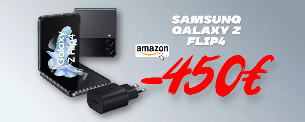 CLAMOROSO Amazon: sconto 450€ sul Samsung Galaxy Z Flip4, ora a 699€