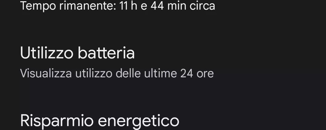 gestione batteria Android