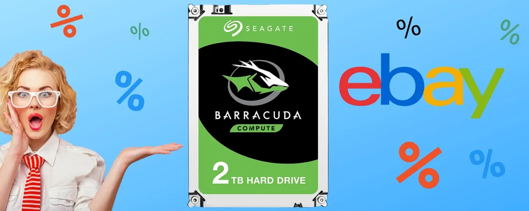 PREZZO BASSISSIMO per l'hard disk Seagate BarraCuda da 2TB