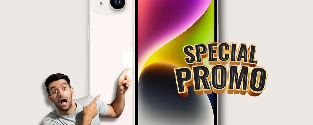 Apple iPhone 14: nel suo splendido colore bianco, oggi è in SUPER PROMO