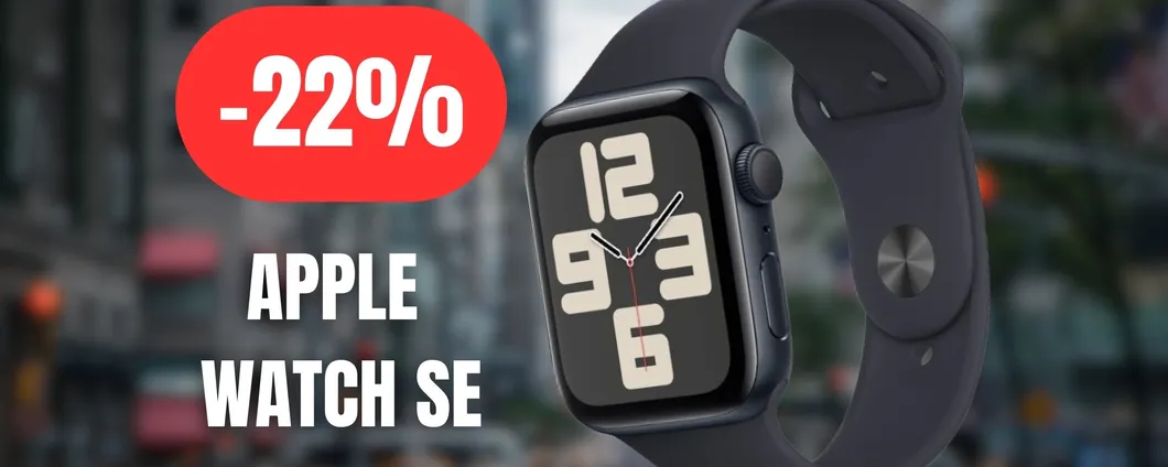 Apple Watch SE in offerta su Amazon: sconto attivo del 22%