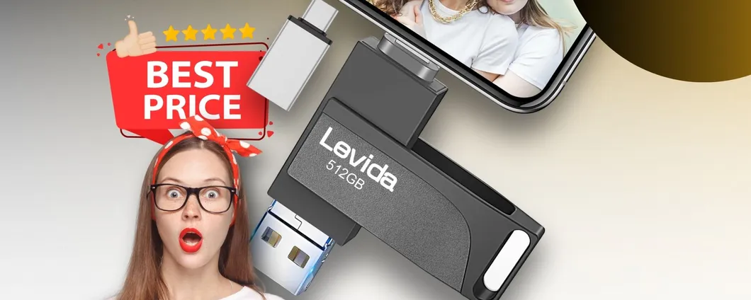 Chiavetta USB da 512GB: PERFETTA per il tuo smartphone e per salvare foto e video