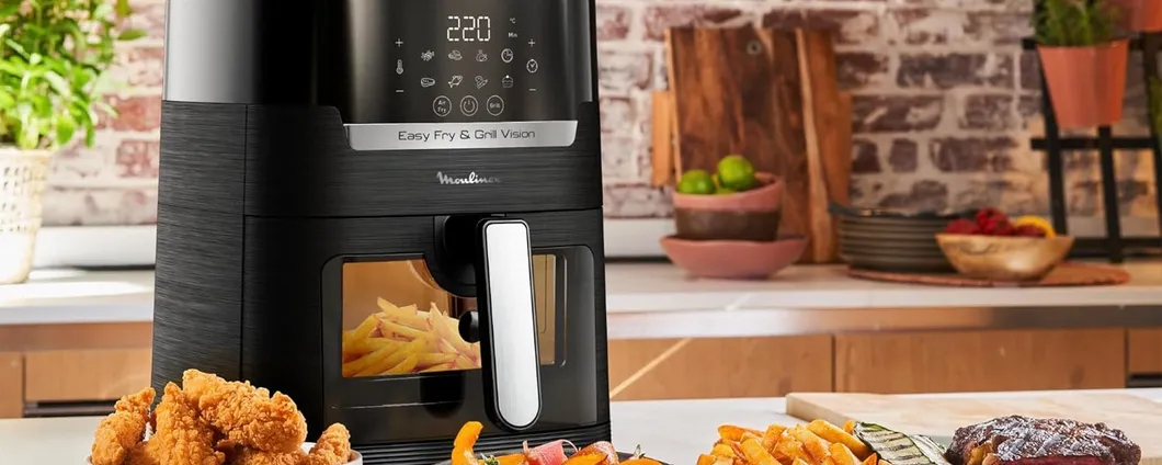 Friggitrice ad aria Moulinex: RISPARMI 50 euro su Amazon, corri a prenderla!
