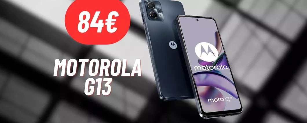 Motorola G13: smartphone ottimo ad un PREZZO RIDICOLO (-56%)